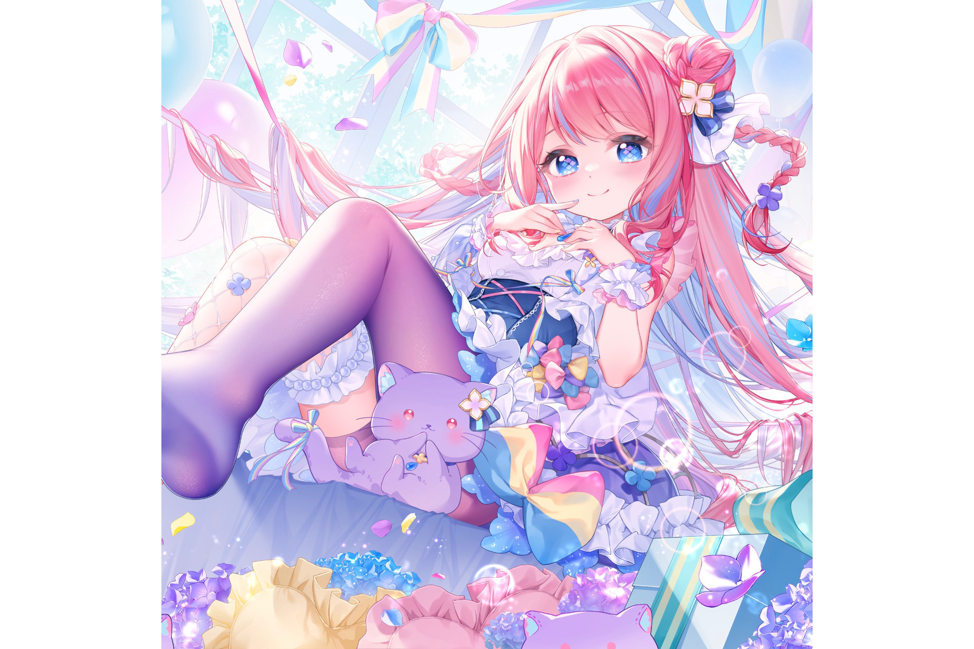 手毬はなん　表現を通してキミの心の雨雲を晴らす　笑顔がいっぱいの雨上がりあじさい系VTuber