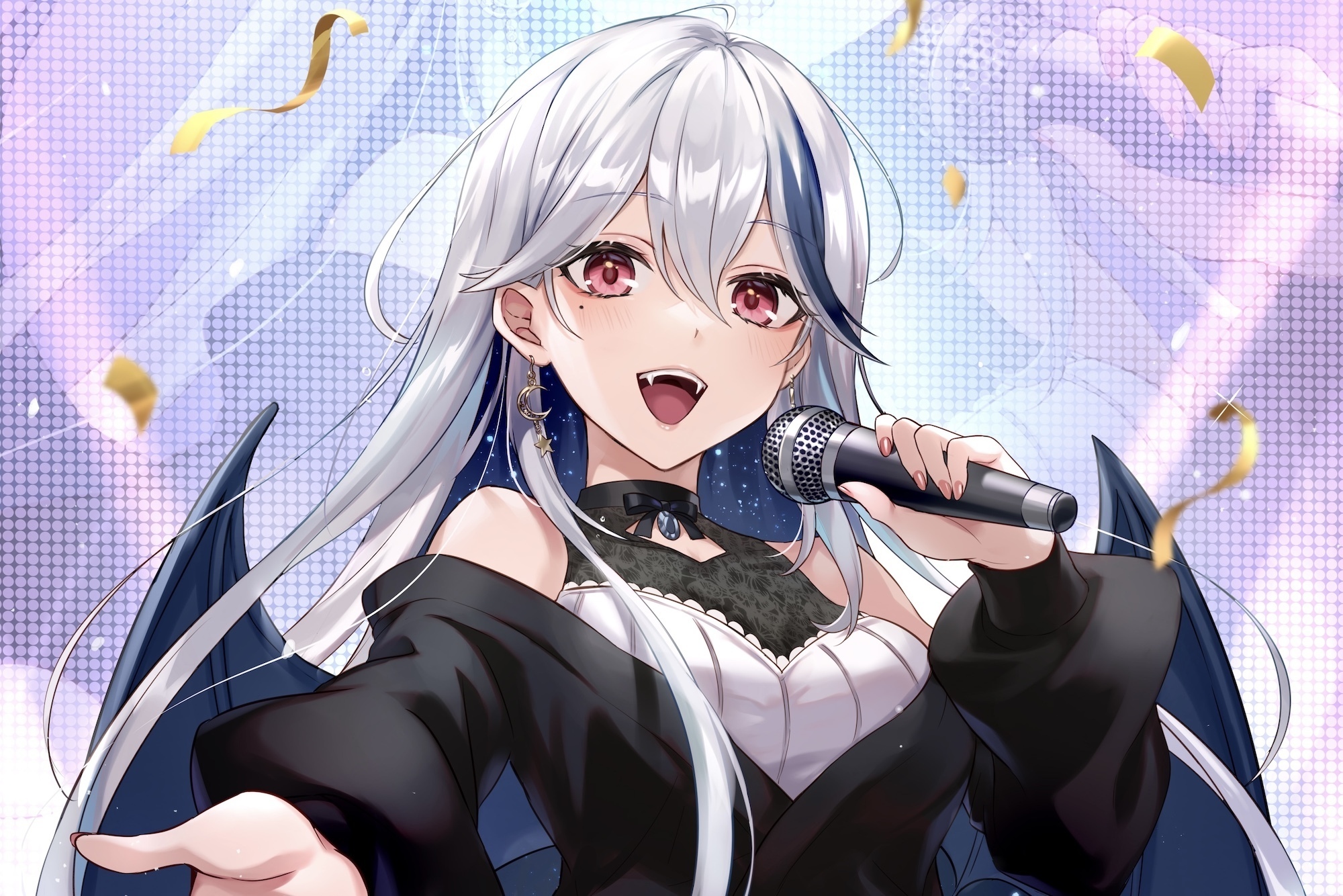 月城アオイ 迫力と推進力のある、かっこいい歌声でリスナーを惹きつけるハーフヴァンパイア