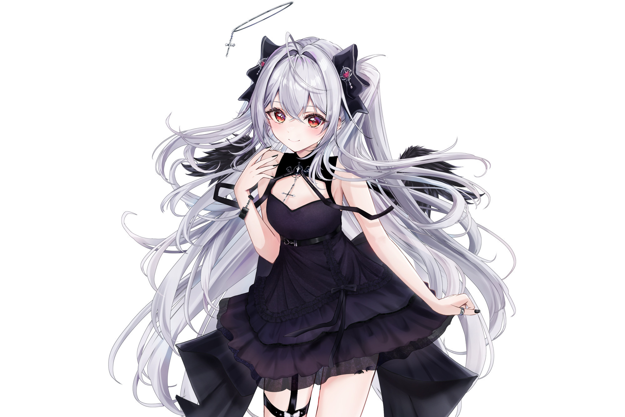 黒羽あやめ　つよつよ最強ビジュのハイトーンボイス！歌とASMRに力を入れている堕天使VTuber