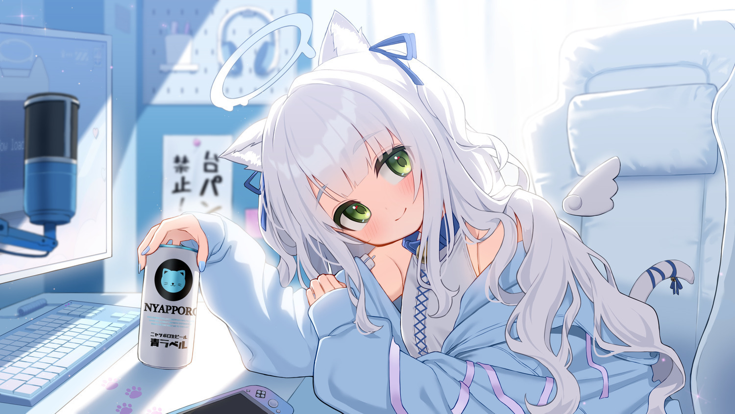 魔天まてゅ　猫で天使！最強可愛い存在！自宅警備に精を出す、大富豪に飼われたい猫VTuber
