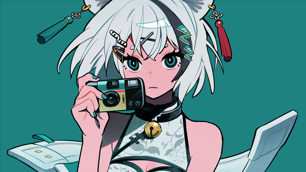 胡虎あくび　いつもねむねむ、起きてる時はハイテンション！VTuber兼アーティストのホワイトタイガー